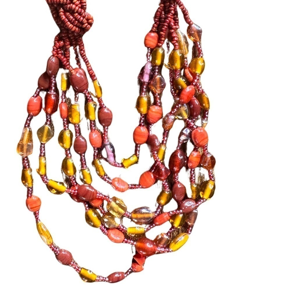 17 Inch Bead Necklace (Like New - Great Condition) ❤️💛🧡 - Picture 5 of 9